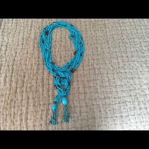 TOURQUISE AND CORAL 60” NECK